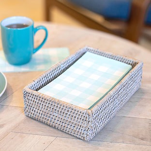Artifacts Trading Company Guest Towel, Napkin Holder White Wash